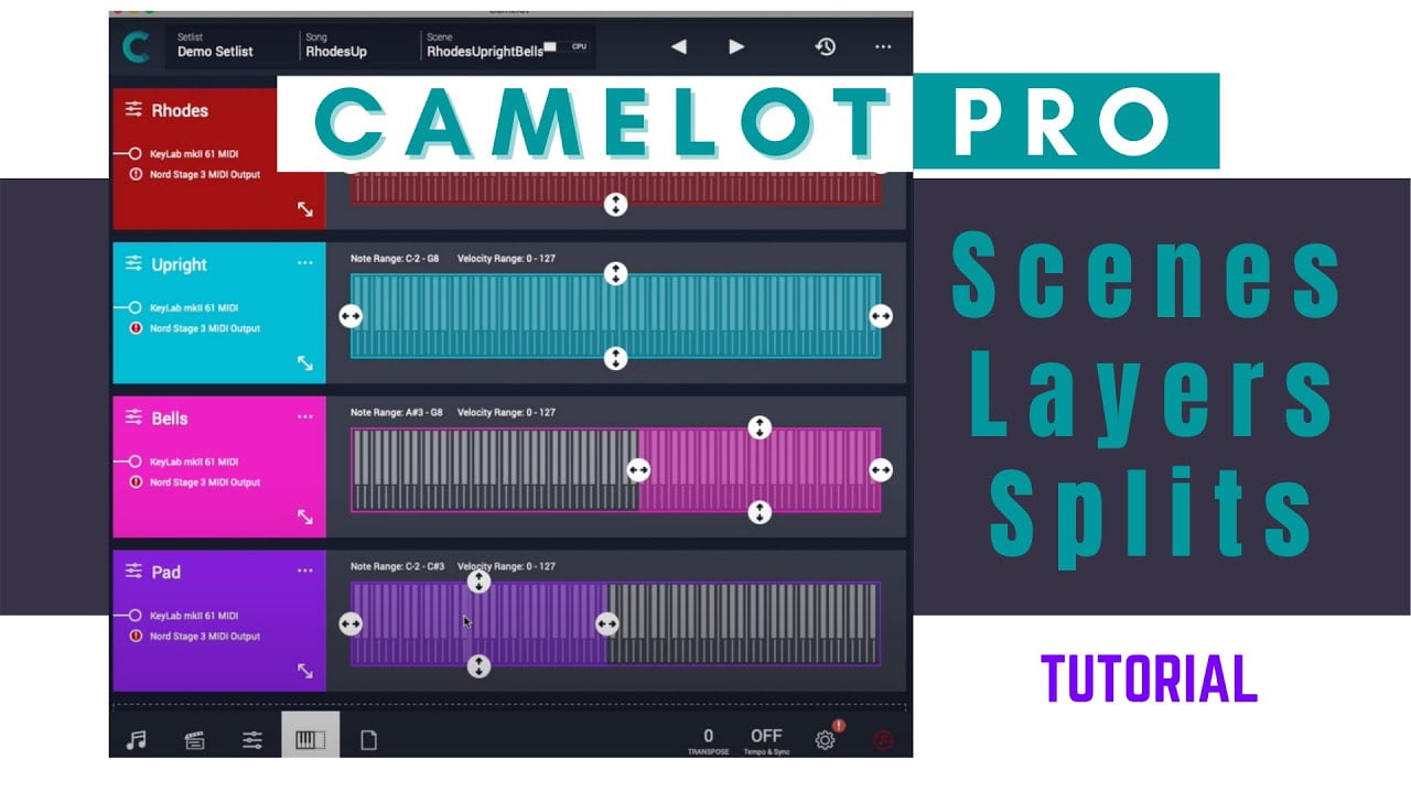 Nuevo Tutorial de Camelot Pro – Splits . Layers, Scenes